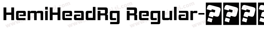 HemiHeadRg Regular字体转换
